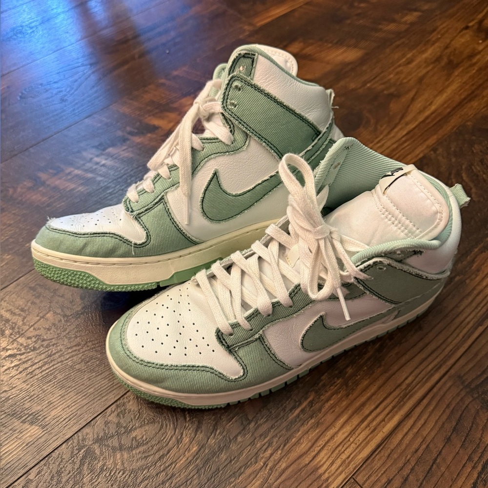 Nike Dunk High 1985 Enamel Green Denim